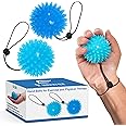 Hand Trainer, Finger Trainer, Kneading Ball for Hands Therapy, Set of 2, Soft Ball, Anti-Stress Ball, Massage Ball (2 Levels), Strengthening Hand, Finger Training, Relieves Stress, Anxiety Relief,