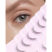Onlyall Natrliche Wimpern KurzeWimpern Wispy Fakewimpern Knstliche  Natrlicher Look Weiche Falsche-Wimpern False Eye Lashes Faux Mink Wimper 7  Paare D2 : Amazon.de: Kosmetik
