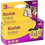 Kodak 6033971 Gold 200 Film (Purple/Yellow) - 3 Rolls - 24 Exposures Per Roll