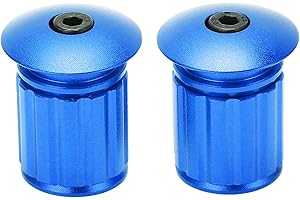 Lwuey Tappi Terminali Manubrio Bici, Tappi Regolabili Lega Alluminio Espansione Bici Nastro Corsa Niversale End Plugs Caps Grips Ridurre Danni Durante Stabilità per MTB Mountain Bike da Strada 1 Paio