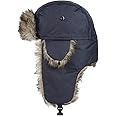 MEOKEY Trapper Hat with Ear Flaps Unisex Faux Fur Waterproof Winter Warm Hat for Skating, Skiing, Hunting