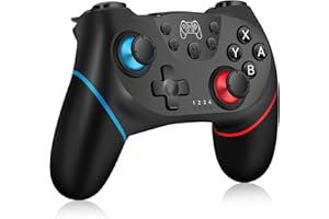Zakgbxbig Mando Compatible Switch, Mandos Compatible Switch/Switch Lite/Switch OLED con Wake Up, Mando Pro Controller Mando pc con Gyro Axis/Dual Shock/Función Turbo y Captura de Pantalla