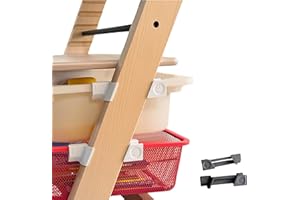 GENERIC EmSoLi Trofast Adapter kompatibel für Hochstuhl Tripp Trapp Stokke für Plastikwannen und Körbe,Haken (Schwarz, Trofast Adapter)