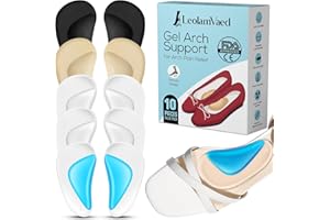 LEOLAMVAED Arch Support Inserti Di Supporto Per L'arco Plantare Per Alleviare La Fascite Plantare, Solette Autoadesive Di Supporto Per L'arco Plantare Per Piedi Piatti, Per Alleviare La Pressione Dei Piedi