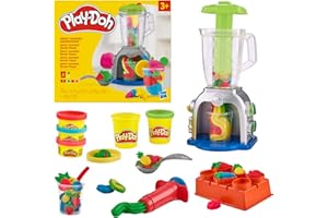 Play-Doh, Playset Swirlin' Smoothies, Frullatore Giocattolo per Arti e Mestieri con Pasta Modellabile, Set Artistici per Ragazzi, Ragazze, Bambini e Bambine dai 3 Anni in su