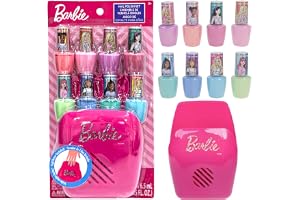 Barbie Vattenbaserat Nagellack Set med Nageltork