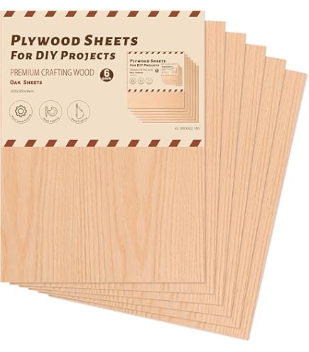 MIVIDE 12 STKS 400x300x2 MM Basswood multiplex platen 2 mm, Basswood platen onafgewerkte houten plank geweldig voor laserprojecten, kunst en ambachten, houtgravure