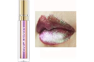 ‎MAYDEAR Maydear Chamäleon-Lippenstift, langlebiger, wasserfester, farbenfroher Diamant-Schimmer-Lipgloss für Damen-Mädchen-Make-up-Set