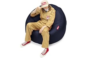 Fatboy 3.0 Bleu Ciel Lamzac O Canapé/Pouf/Sofa Gonflable Nomade | Bleu foncé | Hamac rempli d'air | pour l'extérieur (Plage, Jardin ou Piscine) | 110 x 103 x 62 cm Mixte