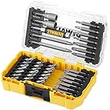 Dewalt DT70702 40 Piece Impact Screwdriver Bit Set + Tough Case Fits TStak Caddy, Black