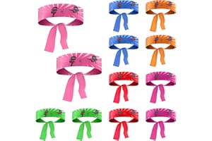 WNV 12pcs Multicolor Nylon Kids & Adults Unisex Headband (Pack of 12)
