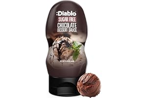 :DIABLO Diablo Sugar Free Dessert Sauce - Gluten-Free Syrup, Drizzle Sweetener, Keto Friendly Flavoring Topping, Perfect for Gifting, No Added Sugar - Chocolate, 360g, 12.70oz - 1 Pack