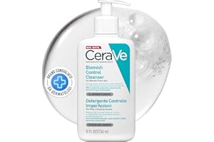 CeraVe Detergente Controllo Imperfezioni, Per Pelle Grassa con Tendenza Acneica, Azione Purificante, Imperfezioni Ridotte, Con Acido Salicilico e Argilla Purificante, 236 ml