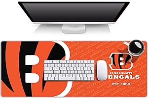 YouTheFan NFL Cincinnati Bengals Logo Series Desk Pad SMU