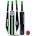 Jaspo Dominator Senior Plastic Tennis Cricket Full Size Bat (34 X 4.5 Inch) for All Age Group with Soft Cricket Ball (Dominator-Bat-New)