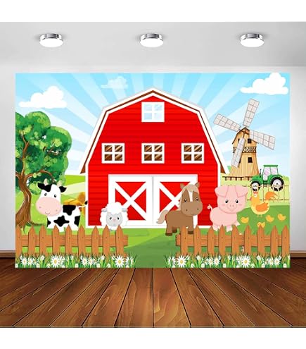 HOMEZZO Decorazioni Festa Compleanno A Tema Fattoria – Banner Buon Compleanno Pixel, Topper Per Torta E Cupcake, Set Completo