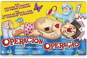 Hasbro Gaming Operación, Juego de Mesa Electrónico para Niñas y Niños a Partir de 6 años, Juguete de Médicos, Habilidad y Estrategia, Fiestas con Amigos