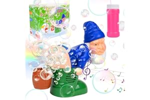 COLEESON Weihnachtsmann Seifenblasen, Automatische Seifenblasenmaschine, seifenblasen weihnachtsmann mit Licht & Musik, Bubble Machine Geschenk für Weihnachten, Indoor Outdoor Aktivitäten (A)