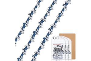 ROELLY Cadena Motosierra de 3 × 35 cm, Eslabón de Transmisión LP de 3/8 ", Cadena de Juego Bajo 52TG de 1,1 mm, Aplicable a Dolmar, Bosch AKE 35-19 S/AKE 35 S Dolmar Oregon Karcher Husqvarna
