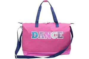 MADISON & DAKOTA Over the Shoulder Garment Dance Bags for Girls, Teen Dancers, Costumes, Boys | Holographic Glitter Dance Workout Bag for Kids, Competitions