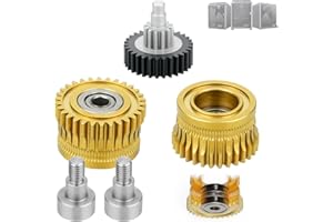 xirbbo Upgrade k1 max extruder,k1 Double Bearing Gear Upgrade kit + Hardened Steel DLC Black,k1 3D Printer k1 max hotend extruder Gear,for K1 / K1 Max / K1C