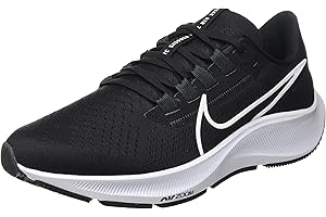 NIKE Wmns Air Zoom Pegasus 38, Zapatillas para Correr Mujer , Black White Anthracite Volt, 36 EU