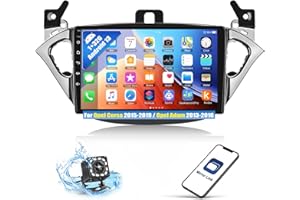 OiLiehu 1G+32G Android 13 Radio Doble DIN para Opel Corsa 2015-2019/Opel Adam 2013-2016 Radio de Coche con Pantalla de 9 Pulgadas Soporte Mirror Link/Bluetooth/FM RDS/WiFi/GPS/Cámara Trasera