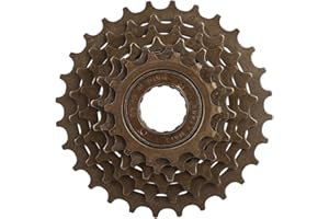 MUTUER Bicycle Freewheel Set 6 Speed 14T-28T Bike Freewheel Cassette Sprocket Gear Mountain Bike Replacement Screw On Free Wheel Threaded Hub Type Single Conversion Chain Cycling Component Accessory