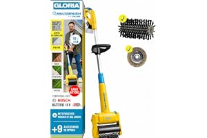 GLORIA MultiBrush li-on PLUS | Batteridriven borste | Utan 18V batteri | Kompatibel med BOSCH 18V