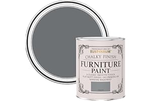 Rust-Oleum Mid Grey Upcycled Furniture Paint in Chalky Finish - Mid-Anthracite 750ml