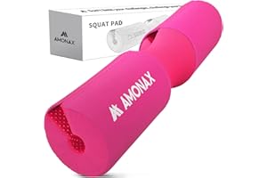 Amonax AMONAX Almohadilla Barra Gimnasio Para Hip Thrust, Protector Barra Gimnasio Con Acolchado Grueso De Espuma, Almohadilla Sentadillas Y Entrenamiento De Fuerza