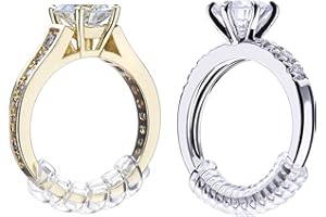 Pangda 8 Stück Ring Sizer Adjuster Ring Guard mit Schmuck Poliertuch für Lose Ringe, 2 Größe, 2 mm/ 3 mm