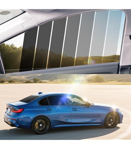 Film Teinte PSSC Pour Ford Fiesta 3 Portes (2003-2005) – Vitres Arrière Prédécoupées, Qualité Noir Limousine