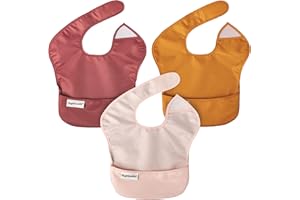 Tiny Twinkle Baby Lätzchen Abwaschbar asserdicht Baby Lätzchen Für Kleinkinder von 6-24 Monaten Maschinenwaschbar und verstellbarer Seitenverschluss ideal für die Reise Lätzchen