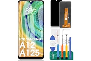 SRJTEK Für Samsung Galaxy A12 Bildschirm Ersatz für Samsung A12 LCD Bildschirm A125 LCD Display SM-A125F Touch Digitizer SM-A125M Montage mit SM-A125U,SM-A125N Reparaturte Sets(Nicht geeignet A12 Nacho)