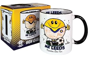 MR GIFT Leeds United Mug Cup Gift Present Merchandise Idea for Leeds Utd Supporter Fan Christmas Birthday Xmas