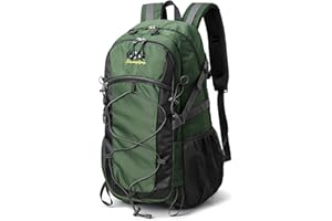 CATIME Mochila Senderismo 40 Litros, Mochila Trekking Impermeable Viaje Montaña Plegable Camping, Mochila Acampada Hombre Mujer Deportiva Escalada para Viajes al Aire Libre Deportes