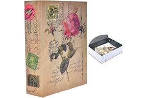 Medigy Livres sûrs de Diversion de Coffre-Fort Livre Secret caché avec la Serrure de Combinaison pour l'argent sûr Taille de Stockage L: 26.5 * 19.7 * 6.5cm - 10.5 * 7.8 * 2.6in