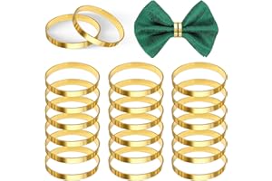 DOG'S BOOTY Lot de 20 ronds de serviette de Noël dorés pour la maison, les restaurants, les bars et les mariages, les anniversaires de mariage, la plupart des fêtes à thème, décoration de Noël