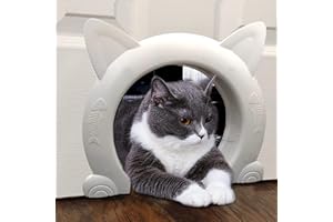 YUEHUAMECH Cat Door Interior Door Cat Flap Pet Door Cat Corridor Indoor Cat Door for Upvc Door Indoor Hollow Core or Solid Inside Door,for Small Medium Large Cats Kittens Dogs