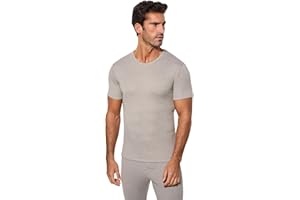 Abanderado Línea Térmico Fibra de Invierno de Manga Corta Camiseta Hombre