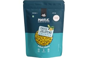 EAT Anytime Mindful Cheese & Jalepeno Pepper Roasted Chick Peas, Healthier Vegan & Snacks, 200g