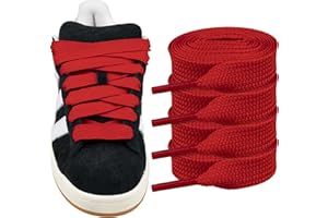 Endoto 2 Paires Lacets pour Adidas Campus 00s chaussures running, 16MM de large Remplacement Cordons Lacet plats gros Shoelaces Laces