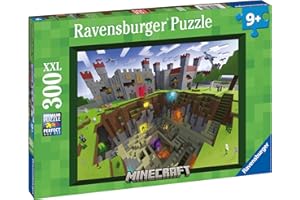 Ravensburger Minecraft Cutaway Jigsaw Puzzles for Kids Age 9 Years Up - 300 Pieces XXL - Toys for Children