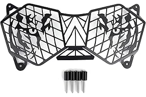 Artudatech Motorcycle Headlight Cover, Moto Front Light Guard Cover Headlight Headlamp Cover Grill Front Lights for Trium-ph Tiger 800 1200 XC XR Explorer 1200