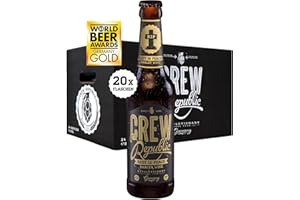 ‎CREW REPUBLIC CREW REPUBLIC Rest In Peace Barley Wine Craft Bier (20 x 0,33l) | Mächtiges Starkbier | Nach Reinheitsgebot in Bayern gebraut | Inkl.1,60€ Pfand