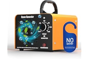 FWIULL Générateur d'ozone 30 000 mg/h, appareil à ozone portable pour maison et voiture, purificateur d'air et désodorisant, purificateur d'air à l'ozone, générateur d'ozone haute performance pour animaux de