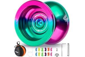 MAGICYOYO Profi JoJo N11, Trick JoJo mit Leerlauf und Kugellager, Unresponsive Jo Jo für Kinder und Erwachsene, Doppelzweck Jo-Jo mit Responsive Modus, mit 12 Saiten, Lagersatz, Gehäuse