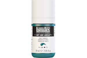 Liquitex Soft Body - Tubo de pintura acrílica profesional, 59ml, Tuquesa de cobalto