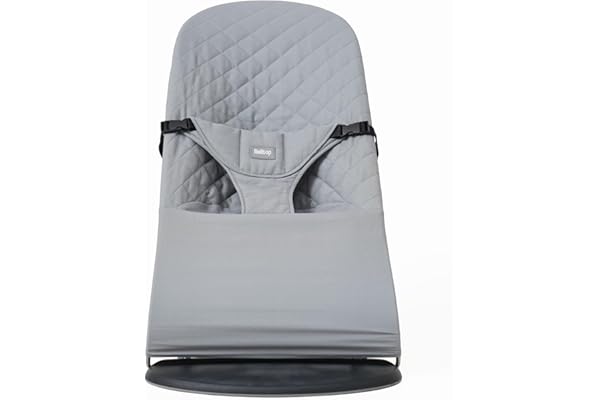 Housse transat bébé. Housse Belltop Compatible avec transat Babybjörn - Balance, Soft et Bliss. (Coton: hypoallergénique et Respirante). Couverture de hamac Ergonomique (Gris)